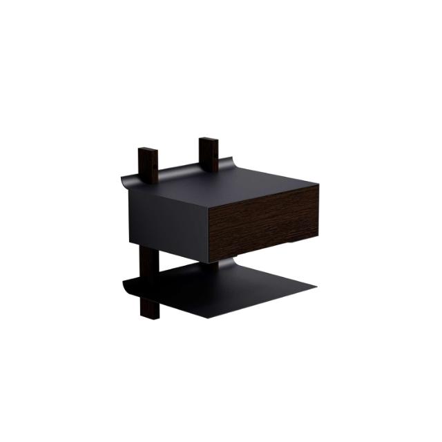 Smile Sengebordshylde - Smoked Oak/Black