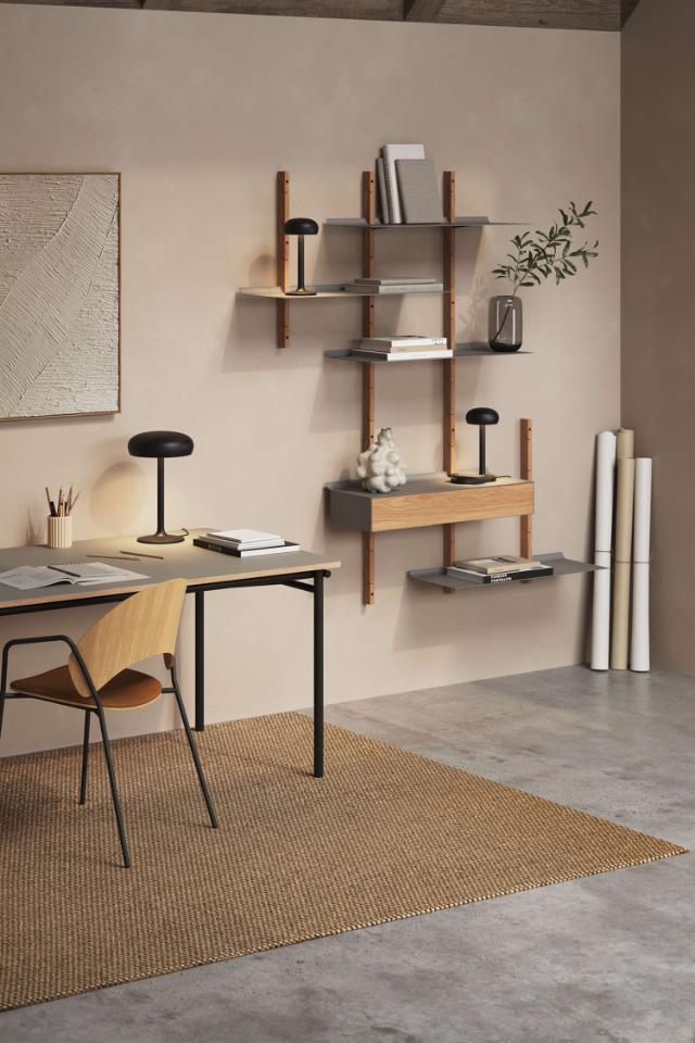 Smile Skuffe - 80 cm - Oak/Grey