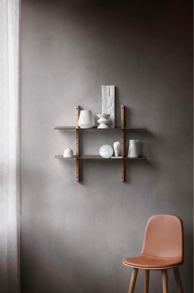 Smile reolsæt - 67,5 cm - Oak/Grey
