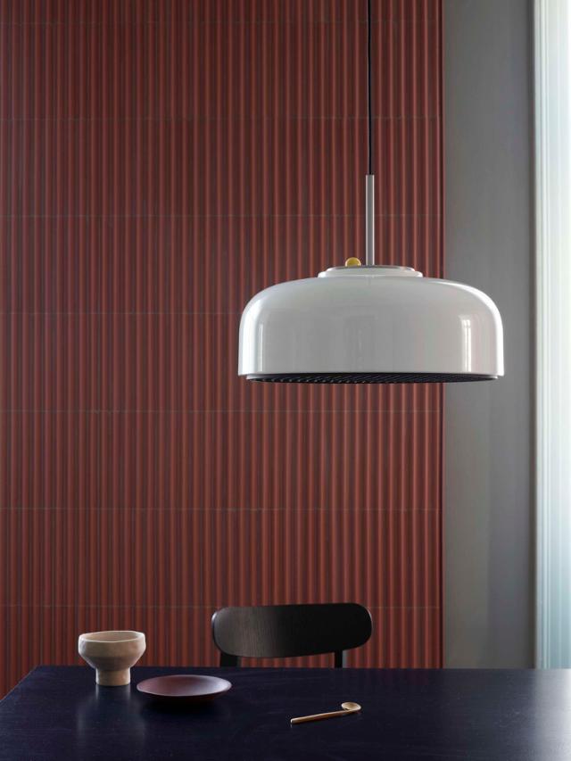 PODGY pendant - Ash Grey med Turmeric Yellow dæmper