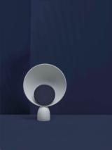 BLOOPER table lamp Ash Grey med Navy Blue disc