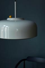 PODGY pendant - Ash Grey med Turmeric Yellow dæmper