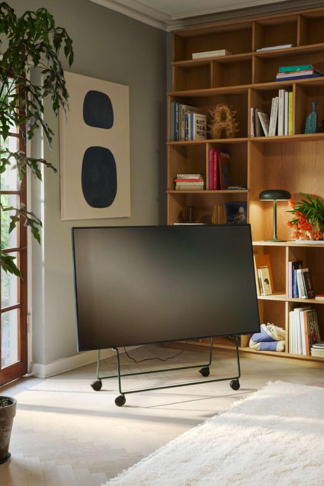 Carry TV stander med hjul Black
