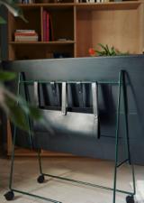 Carry TV stander med hjul Black