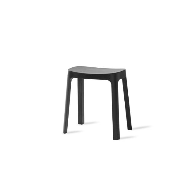 CROFTON stool - SH45 - sortbejdset fyrretræ