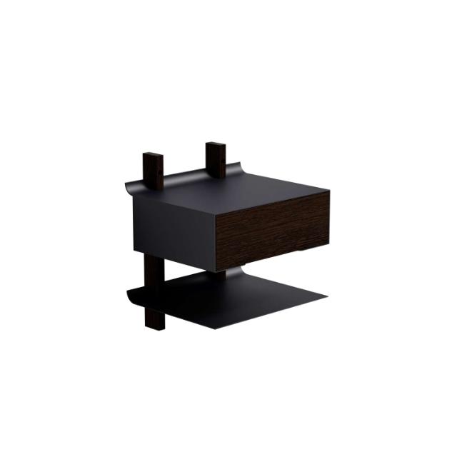 Smile Sengebordshylde - Smoked Oak/Black