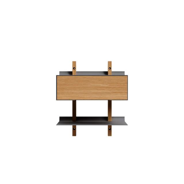 Smile Sengebordshylde - Oak/Grey