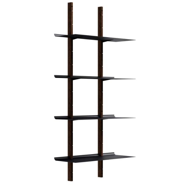 Smile reolsæt - 170 cm - Smoked Oak/Black