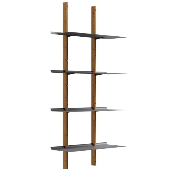 Smile reolsæt - 170 cm - Oak/Grey