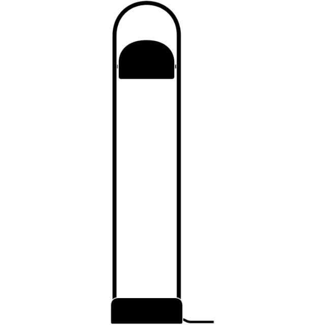 Quay gulvlampe - Sort
